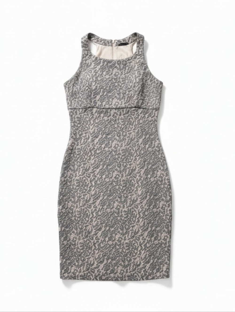 NEW! Free People Bodycon Sleeveless Gray Patterned Sheath Dress